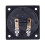 4X Square Shape Double Binding Post Type Speaker Box Terminal Cup Black 2