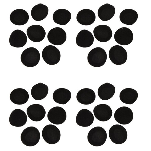 16 Pair 55mm Replacement Earphone Pad Covers for Headset Headphone Black