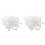 200 Pcs White Soft Sponge Earphone Headphone Ear Pad Cover Replacement 1