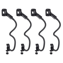 4X Microphone Stand Flexible Gooseneck Desk Clamp Holder Microphone Arm Recording Equipment for Meeting Lecture Podcast
