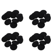 40 Pcs Sponges Protective Measures Soft Black Ear Cover Cushion for Headphone 5cm
