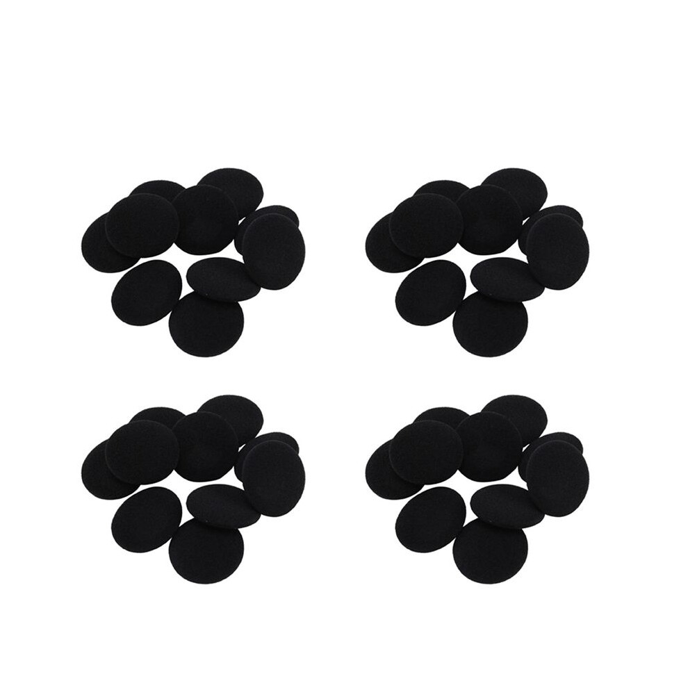 Photos - Portable Audio Accessories 40 Pcs Sponges Protective Measures Soft Black Ear Cover Cushion for Headphone 5cm
