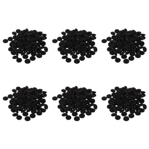 Fasdga 600 Pcs Black Sponge Earbud Headphone Cap Ear Pads Cover Replacement