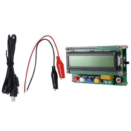 2X Inductance Capacitance L/C Meter Digital Capacitor Meter LCD Capacitance Meter Tester USB Interface with USB Cable 1