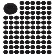 Fasdga 1000 Pcs Black Sponge Earbud Headphone Cap Ear Pads Cover Replacement