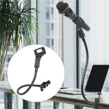 2X Microphone Stand 360 Degree Flexible Gooseneck Microphone Stand Adjustable Desk Mic Arm Stand with Clip