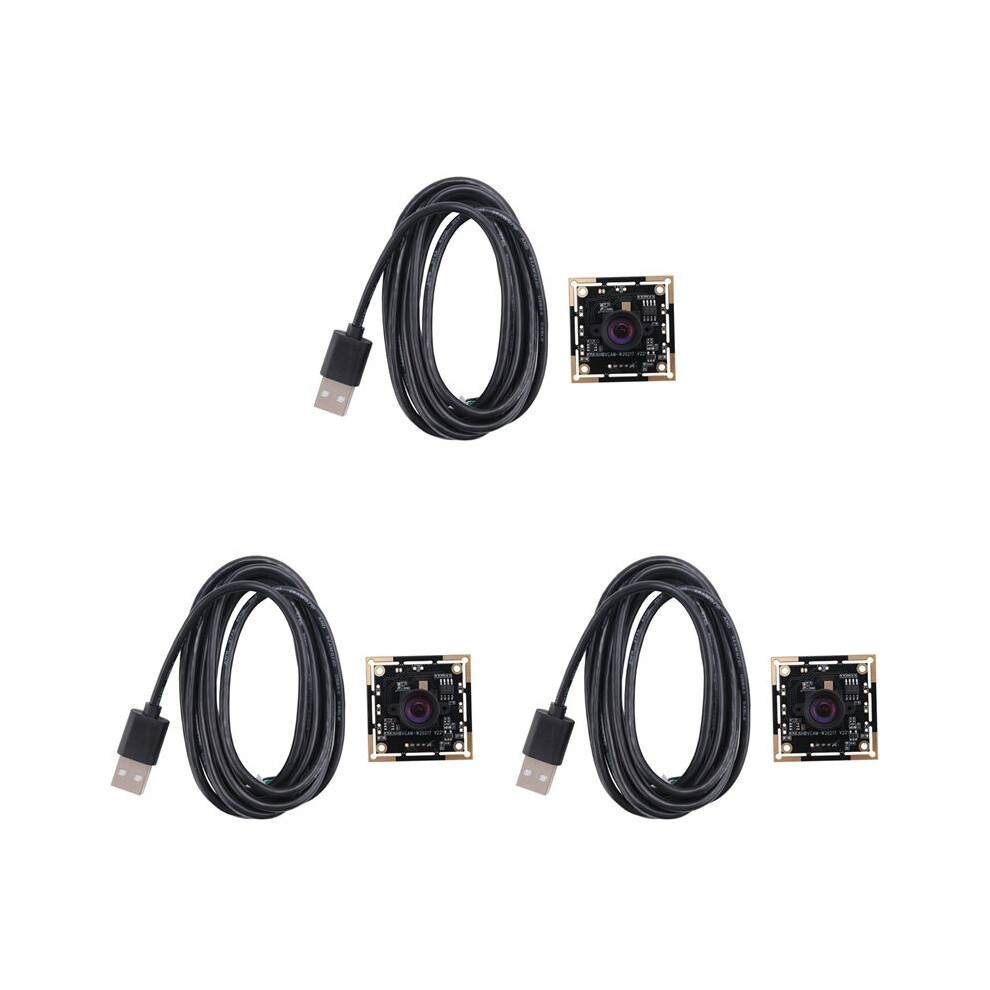 3X Ov9732 1Mp Camera Module 100 Degree Mjpg/Yuy2 Adjustable Manual Focus 1280X720 Pcb Board With 2M Cable 4711949326347