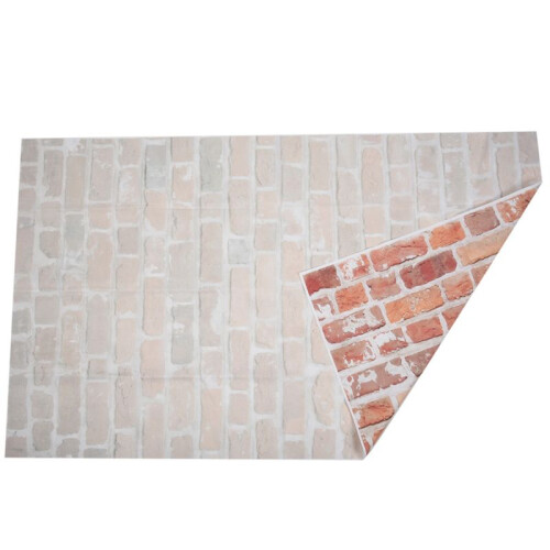 3pcs 3X5Ft Vinyl Vintage Red Brick Wall Studio Backdrop Photography Background Prop 2