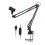 Microfoonbeugel RGB-Microfoonarmstandaard met RGB-Licht Draaibare Ophangarm Schaarstandaard Grote Basis 1