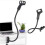 2X Suporte de Microfone 360 Graus Flexível Gooseneck Suporte de Microfone Ajustável Suporte de Braço de Microfone de Mesa com Clipe 3