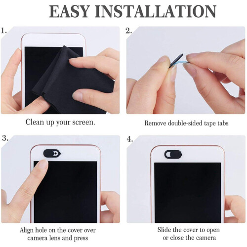 12 Pcs Camera Privacy Cover Mobile Phone Computer Camera Lens Cover Protection Sticker 2