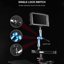 2X YELANGU 11 Zoll Magie Gelenk Arm V Arm Rig Kopf Zur Montage Des Monitors Video Licht DSLR Kamera Studio Zubehör