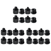 24Pcs Mic Stand Thread Adapter Set,5/8 Female to 3/8 Male and 3/8 Female to 5/8 Male Screw Adapter Thread