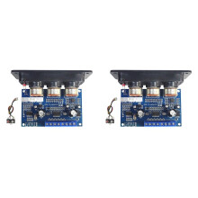 2X 2.1 Channel Digital Power Amplifier Board+AUX Audio Cable 2X25W+50W BT5.0 Subwoofer Class D Amplifier Board DC12-20V
