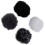 6X Universal Lavalier Microphone Furry Windscreen Fur Windshield Wind Muff Soft for    Lapel Lavalier Mic 2