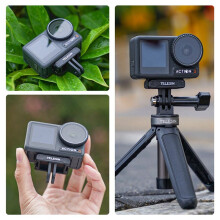 4X TELESIN Magnetic Two Claw Adapter Action Camera Accessories for OSMO Action 3 Adapter