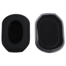 Soft Ear Cushions Ear Pad for Walker'S Headphone Earpads Ear Pad Replacement Easy to Clean Black
