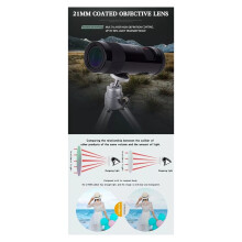 Telescope 10-30x21 Zoom  Telescope Portable Spotting Scope Camping Equipment Tourism Optical Sight Telescope WHITE