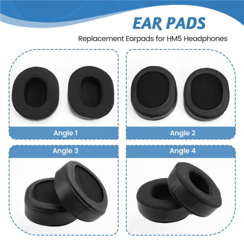 Replacement Earpads for Brainwavz HM5 Headphones , Comfortable Ear Cup Covers 2