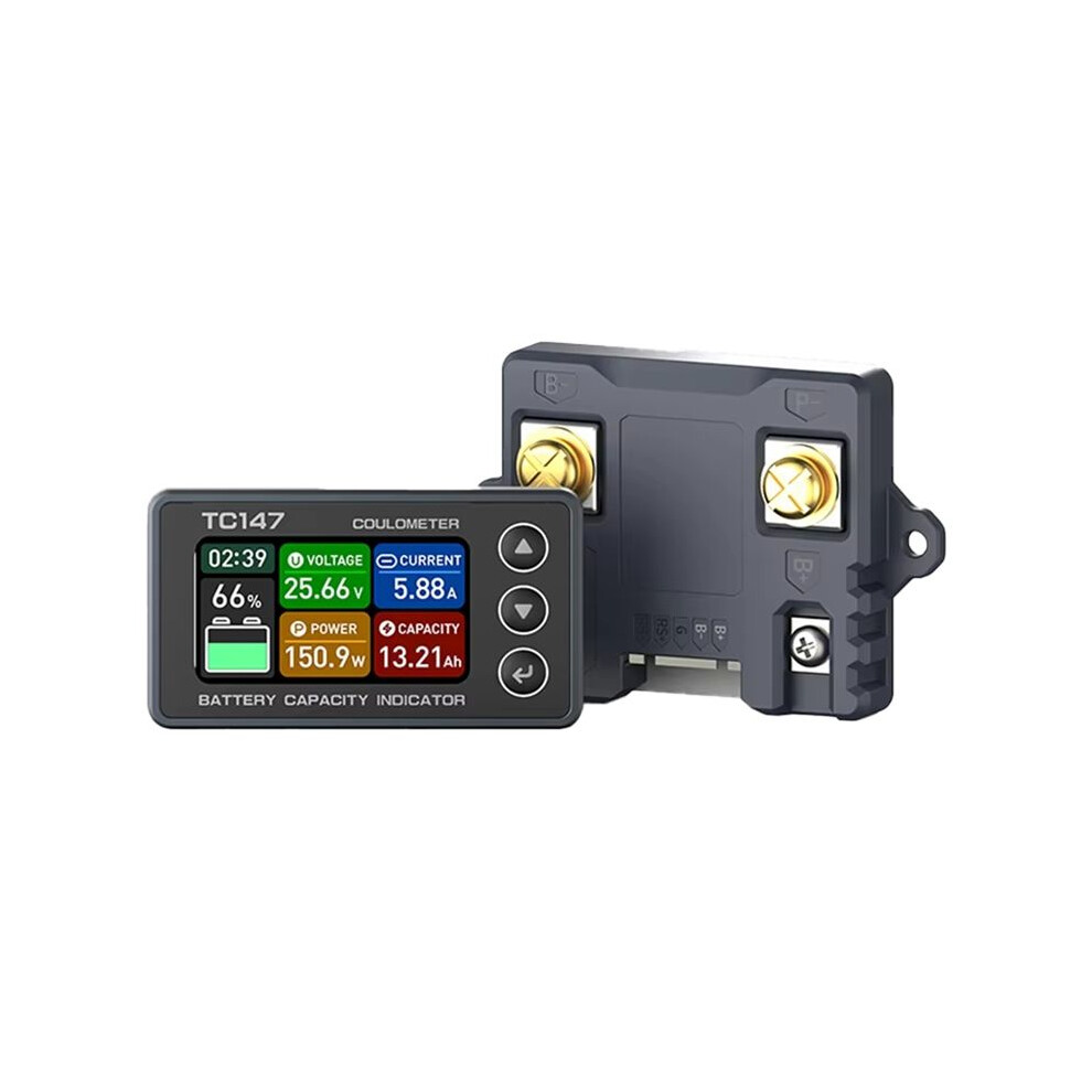Tc147 High-Precision Color Screen Coulomb Meter Battery Voltage And Current Meter Tc147-Cs50(0-75A) 6031969005403