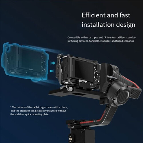 Camera Cage for  ZV-E10Ⅱ Second Generation Camera Cage Micro-Single Vlog Shooting Live Expansion Camera Cage 2