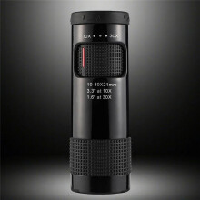Telescope 10-30x21 Zoom  Telescope Portable Spotting Scope Camping Equipment Tourism Optical Sight Telescope Black