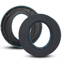 Ersättnings Öronkuddar för för PS5 PlayStation5 PULSE 3D Gaming Headset Bekväma Öronkuddar, Svart-Blå