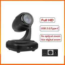 AI Tracking USB2.0 1080P 3X Optical  Live Streaming PTZ Camera for Broadcast Conference Events Church