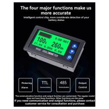 H56CR Coulomb Meter Battery Capacity Indicator High-Precision Lithium Battery Coulomb Tester Voltmeter Ammeter 100A