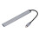 Type C Hub 7-in-1 Aluminium Silber 11cm USB3 5Gbps 9