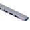Type C Hub 7-in-1 Aluminium Silber 11cm USB3 5Gbps 6