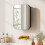 Homcom (Black) HOMCOM Wall Mounted Bathroom Cabinet with Mirror Adjustable Shelves 1