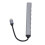 Type C Hub 7-in-1 Aluminium Silber 11cm USB3 5Gbps 1