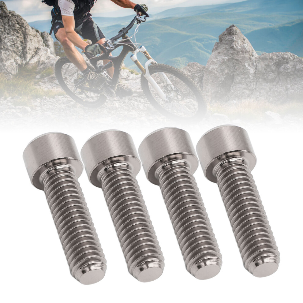 4Pcs M6x20mm Ti Alloy Disc Brake Bolts Titanium 8141384107427