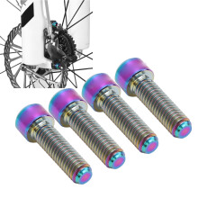 4PCS M6x20mm Ti Alloy Disc Brake Bolts Colorful