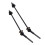 Ergonomic Black Quick Release Skewer Ti/Al/CF 13
