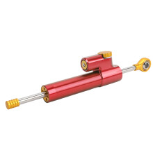 Verstellbarer Motorrad-Lenkungsdämpfer 75mm 17mm 8mm Rot/Gold
