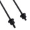 Ergonomic Black Quick Release Skewer Ti/Al/CF 11