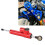 Adjustable Motorcycle Steering Damper 75mm Stroke Red for All Bikes 8