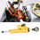 Gold Universal Steering Damper 75mm Stroke 256mm 5