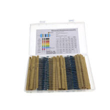 1280 Stks/Doos 64 Waarden Weerstand Kit 1% Metaalfilm Weerstand Assortiment Kit Set 1 Ohm-10 Mohm Weerstand Samples Kit