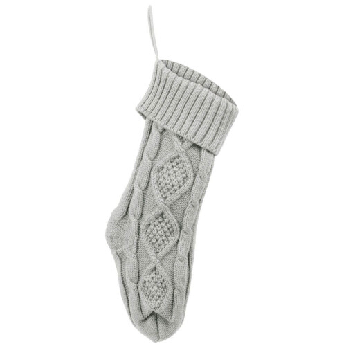Gestrickte Weihnachtsstrümpfe, rustikales Landhaus-Design, 6er-Pack