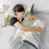Ensemble de 2 taies d'oreiller en microfibre verte avec fermeture éclair invisible 5