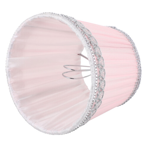 Pink Chiffon Lamp Shade for Small Table Lamps 2
