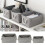 Grey Canvas Rectangular Storage Basket for Nursery – Compatible with Xoxingysm 6