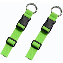 Conjunto de 2 cintas ajustáveis para bagagem, ideais para jaquetas e malas.