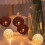 Lichtslinger met rotanballen, USB-aansluiting, 1,8 meter, 10 warmwitte LED's 5