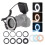 HD-130 Macro LED Ring Flash Light LCD Display 3000-15000K GN46 Power Control with 3 Flash Diffusers 8 Adapter Rings for Cameras 1