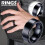 Black Brushed Titanium Steel Rotating Ring Size 9 3