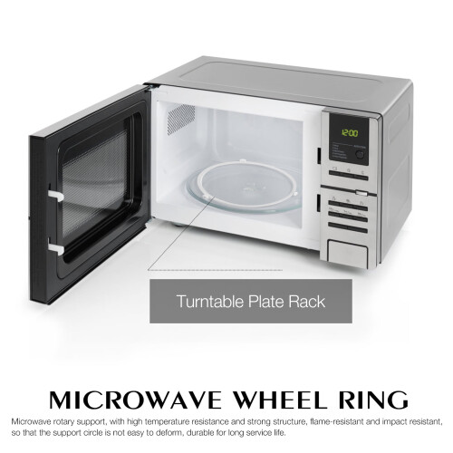 OUNONA Microwave Turntable Replacement Plate 5-Pack with Smooth Rotation Function for Even Cooking 2
